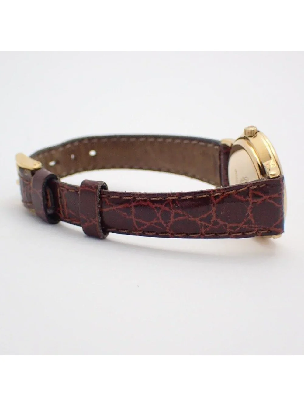 Gucci Quartz Watch Gold Leather Pawn